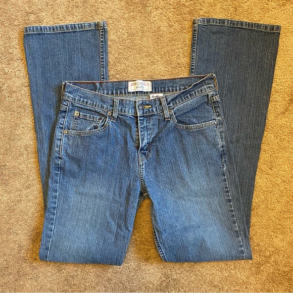 Levi's Strauss Stretch Bootcut Jeans 6 Long - Picture 2 of 7